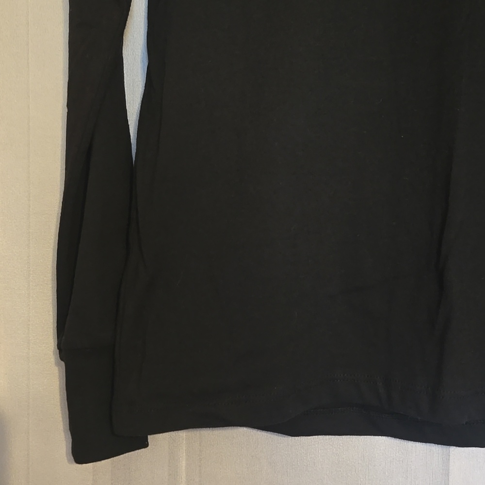 Harley-Davidson Womens Black Long Sleeve Logo Tee Rhinestones Sz L NWT - Picture 4 of 8
